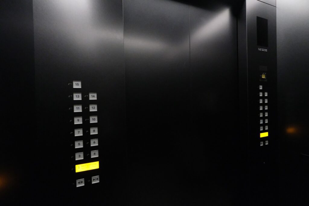 Key card access is required to use elevators.