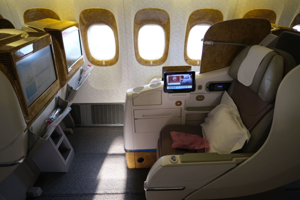 Emirates Business Class seats