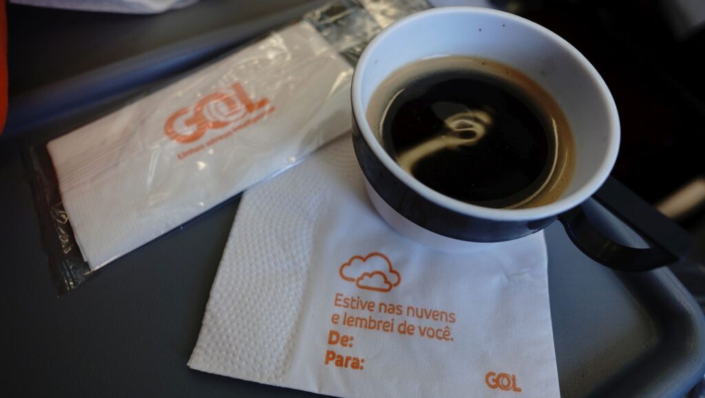 GOL premium economy  tiny coffee, more would be better