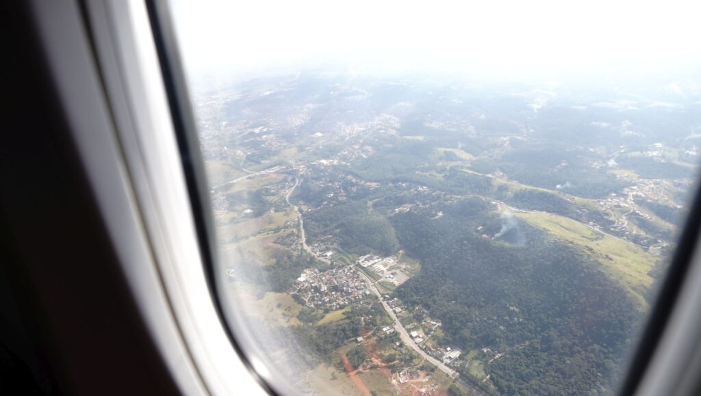 Great views of the city arriving into Sao Paulo GRU