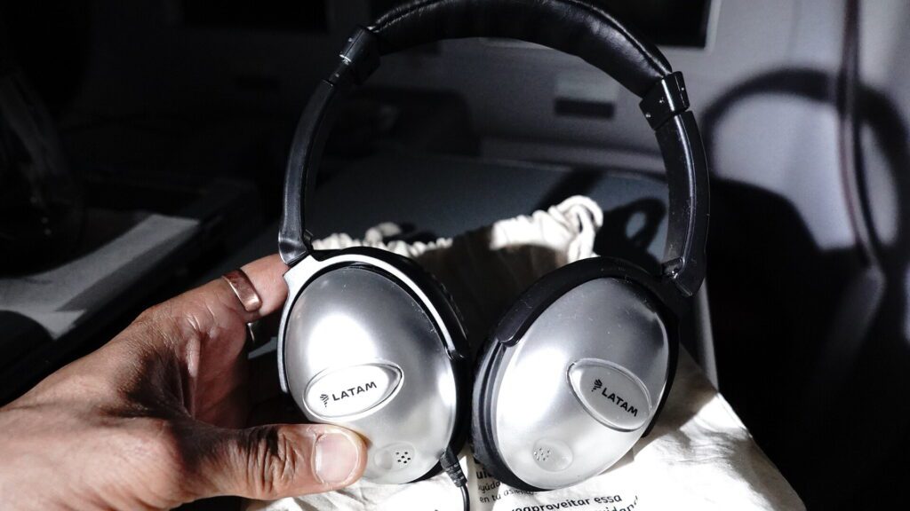 LATAM own brand noise canceling headphones? Felt cheap and flimsy.