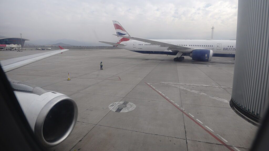 BA on its way to london