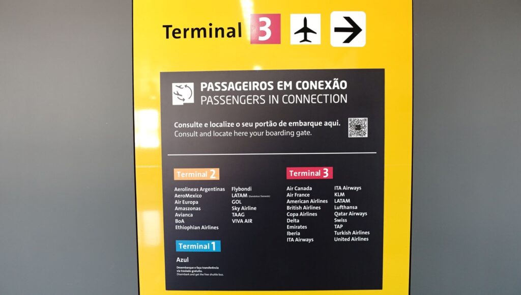 Directions to Sao Paulo Terminal 3