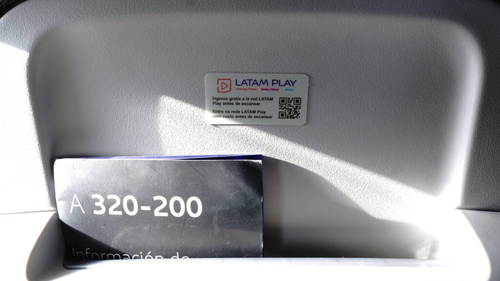 LATAM Play QR code for IFE access