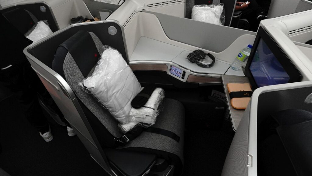 My initial Air Canada Business Class seat 6G