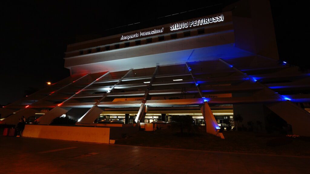The exterior of  the Asuncion ASU airport building