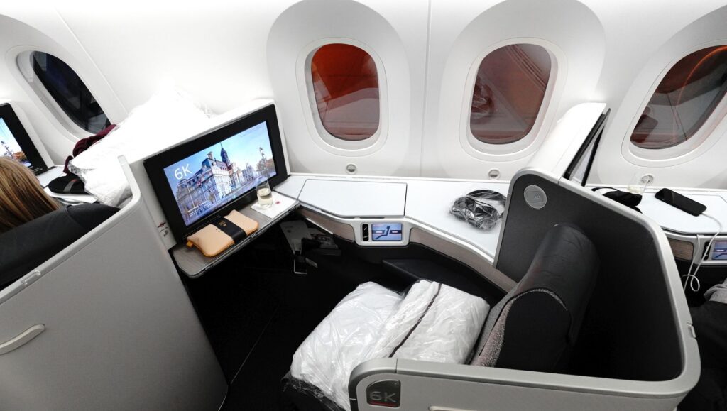 Air Canada Business Class Cabin Seat 6K