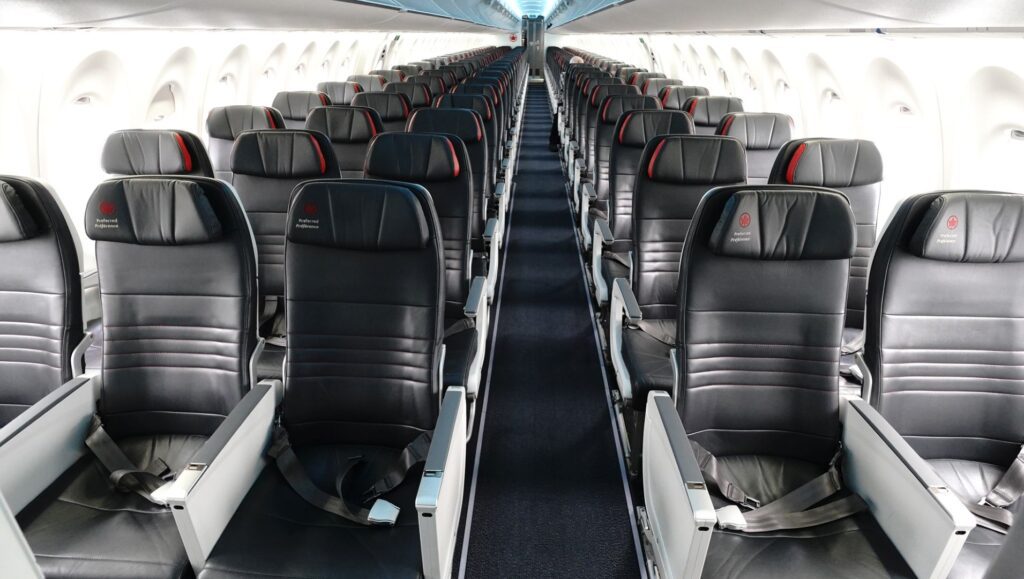 Air Canada A220-300 Economy Class cabin