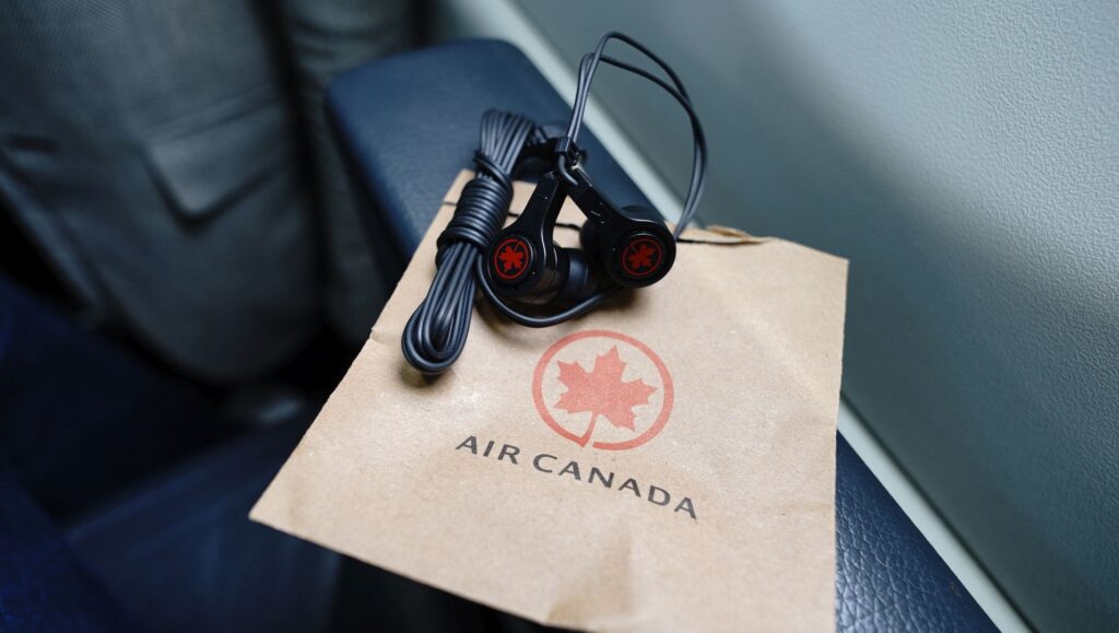  Air Canada Business Class headphones