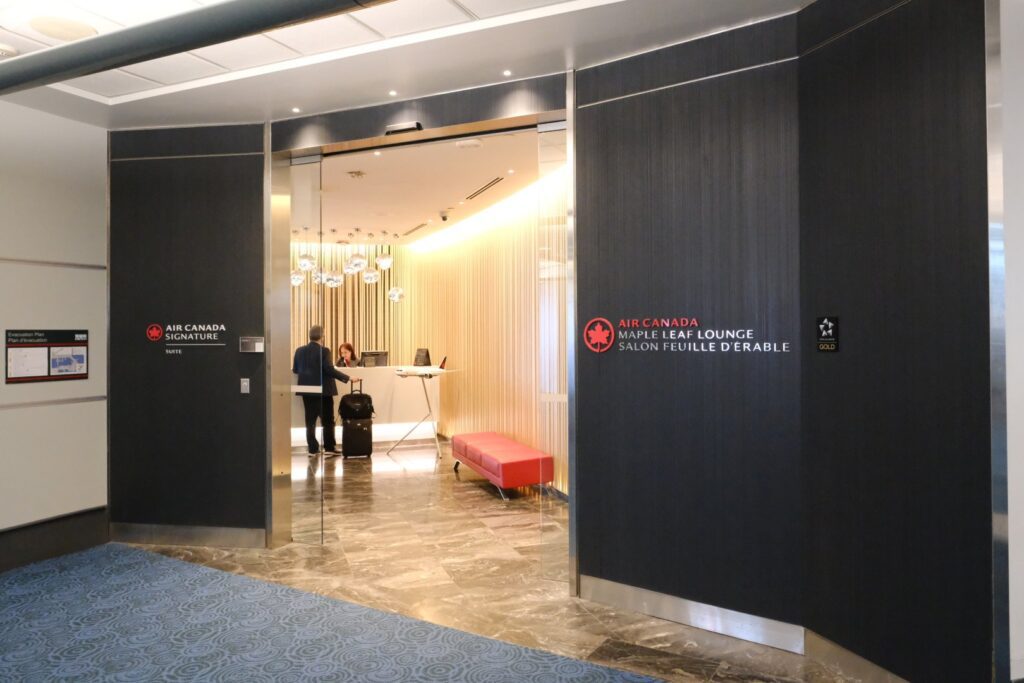 Some credit cards will let you access the Air Canada Maple Leaf Lounge when flying Air Canada