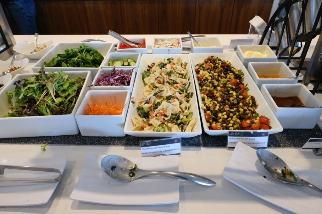 A selection of salads