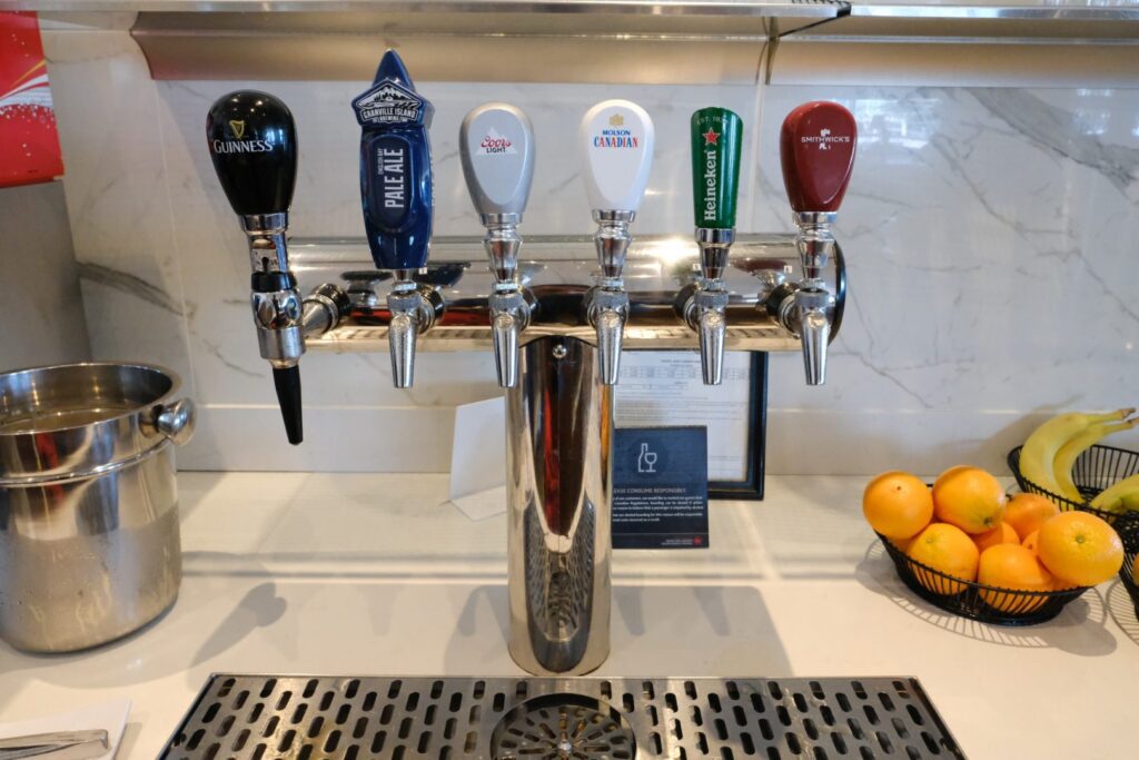 A nice selection of beers on tap
