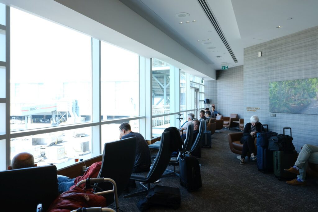The lounge windows provide some excellent view onto the airport