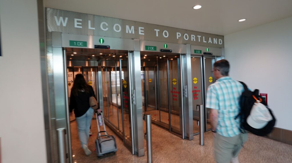 Arrival at Portland PDX