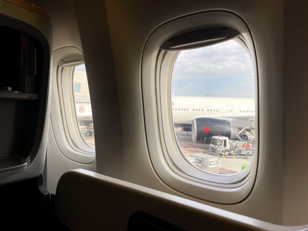 Awkward window alignment at seat 12K