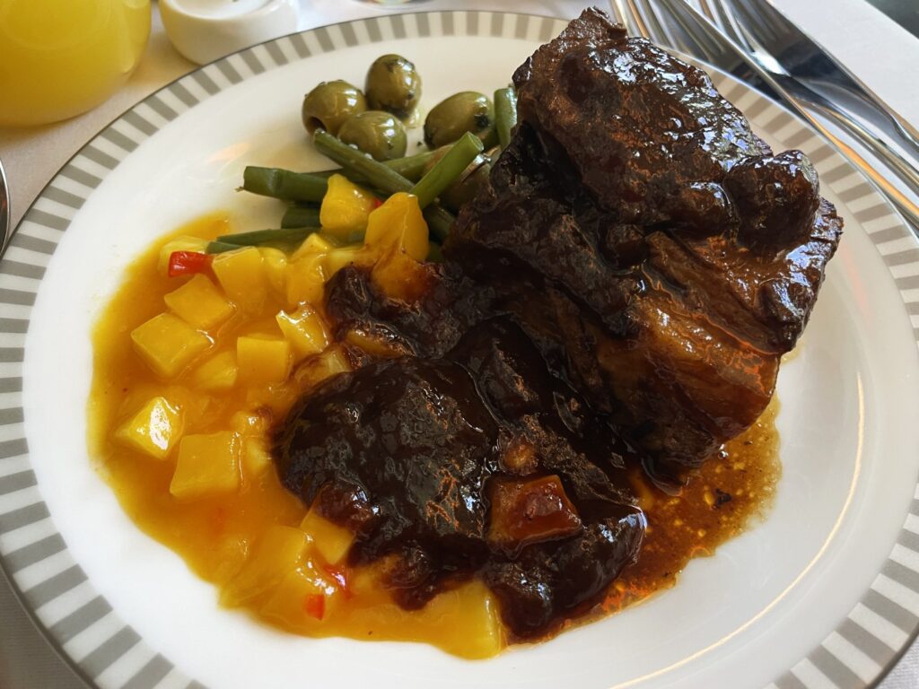Close up of the Slow Braised Short Rib.