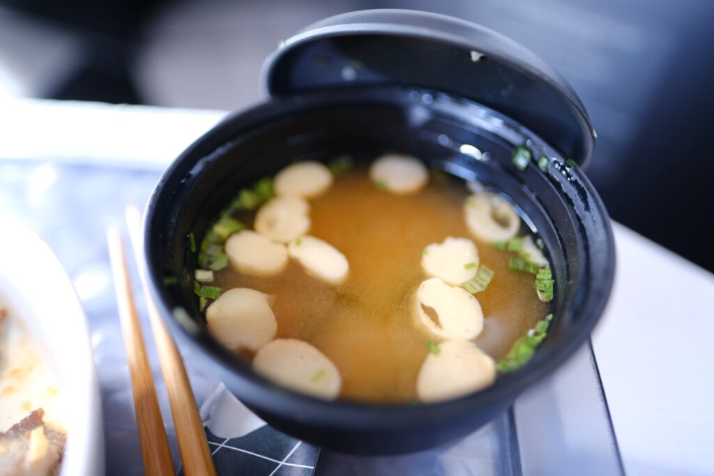Delta One Business Class Miso Soup