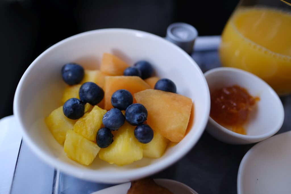 Breakfast fruit bowl