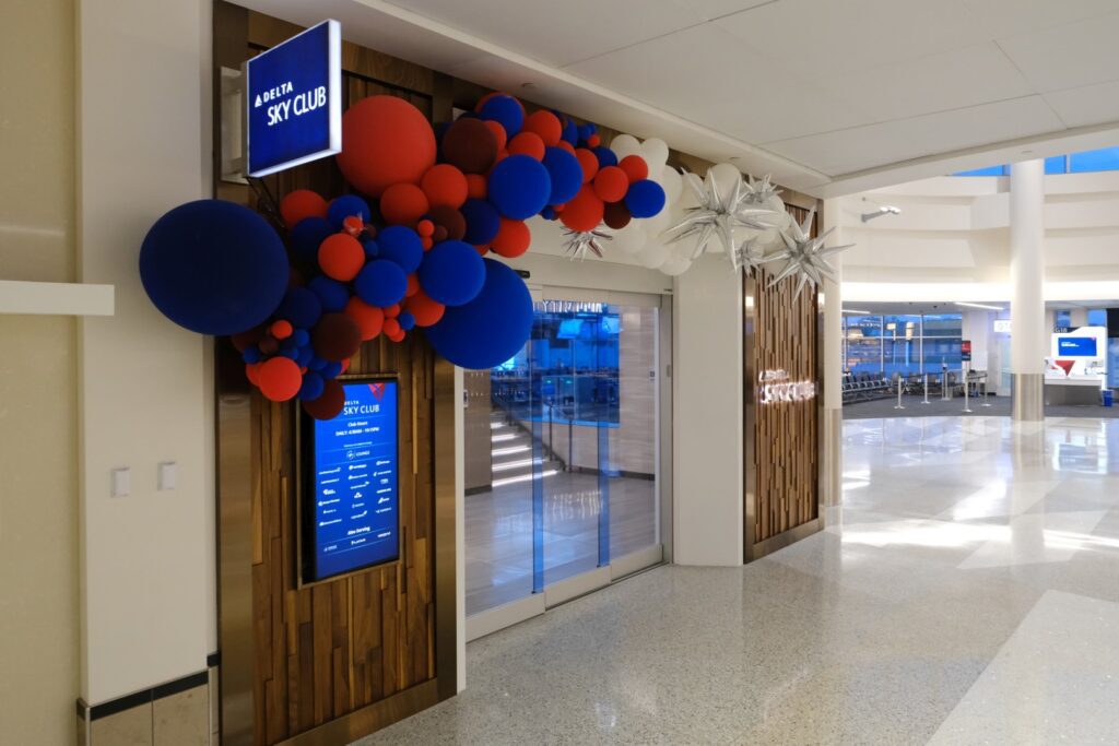 Entry to the Delta Sky Club