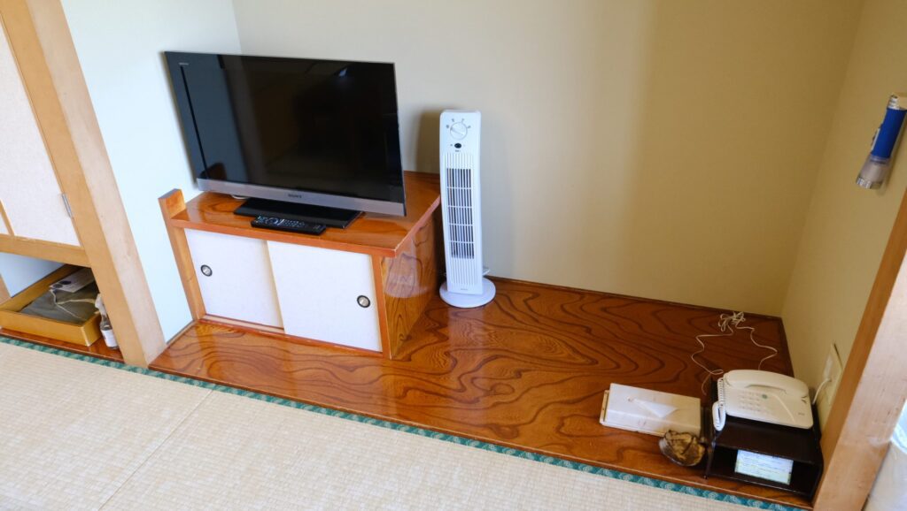 The TV, dehumidifier and phone.