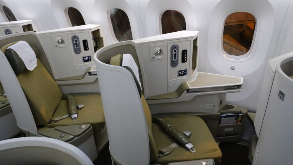 My Vietnam Airlines business class seat 4A