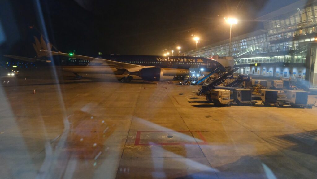 The view of our neighboring Vietnam Airlines Aircraft