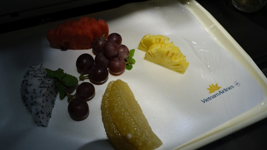 The fruit platter was delicious and fresh