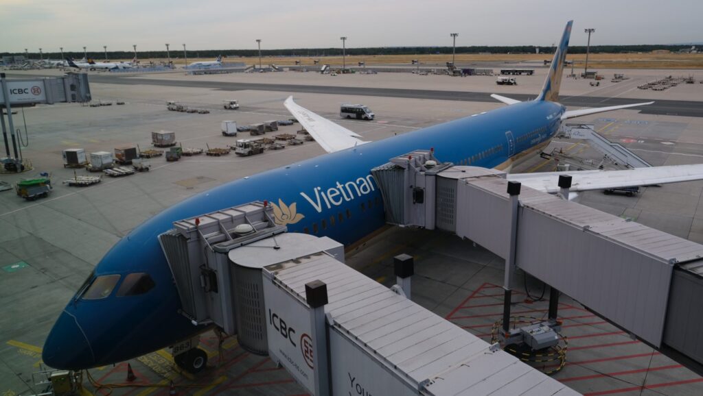 My Vietnam Airlines B789 at the gate in Frankfurt
