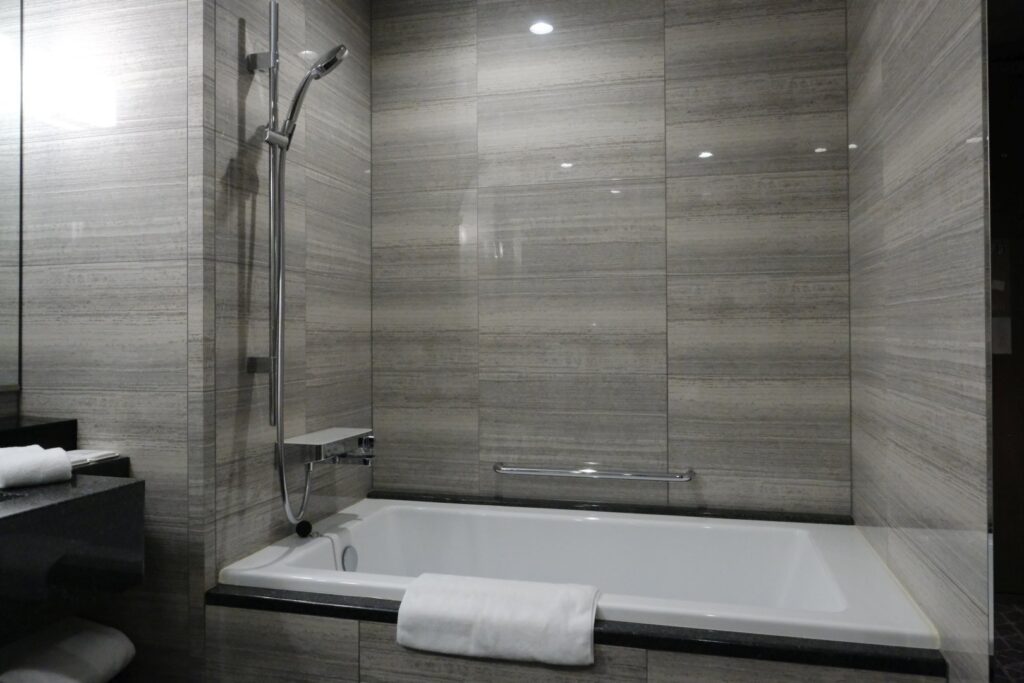 The Hotel Villa Fontaine Premier Bathroom has huge comfy whirlpool bath