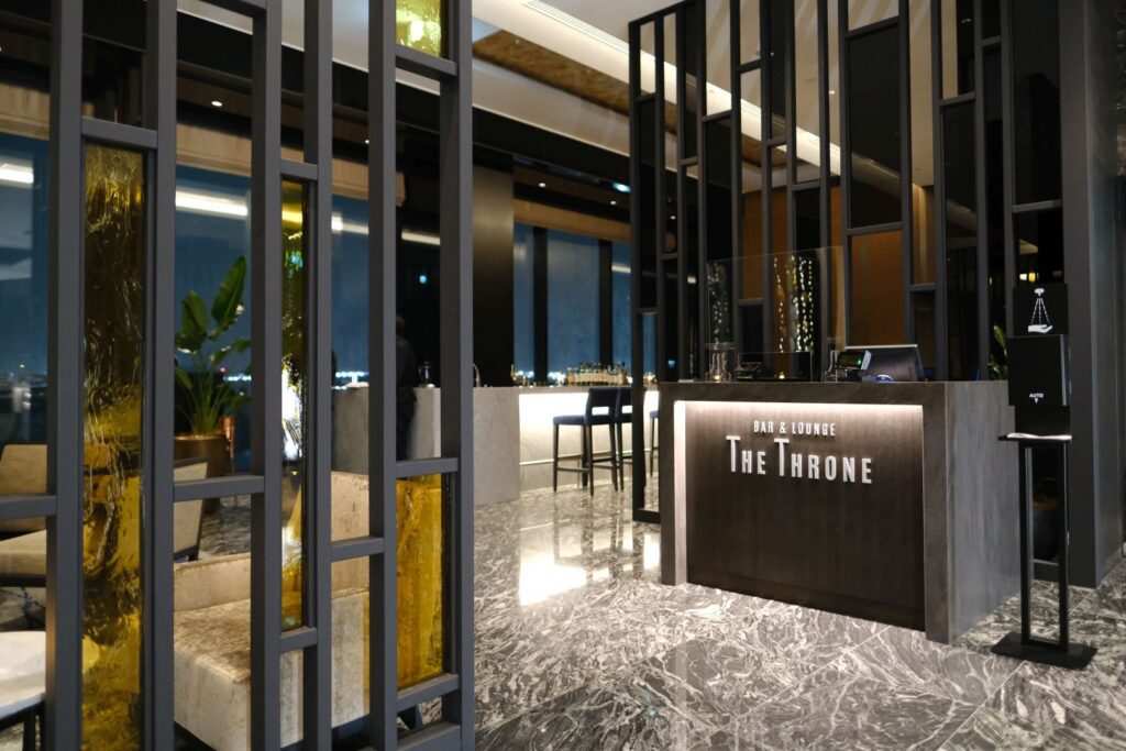 Entry to the very cool Throne Bar in the Hotel Villa Fontaine Premier